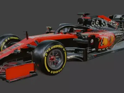 Formula 1 Racing Car 3D model