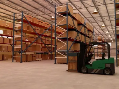 Big Warehouse Pack Low-poly 3D model