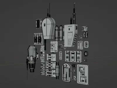 Star Wars Panels Pack 02 3D model