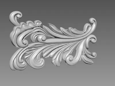 Decor for furniture 3D model 2