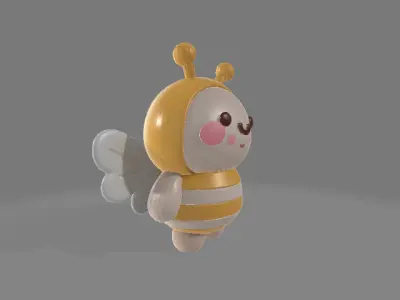 Kawaii Mini Bee 3D print model