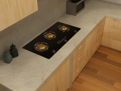 kitchen set 1 Low-poly 3D model