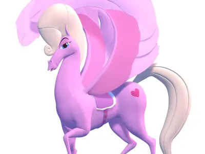 The Pink Pegasus 3D model