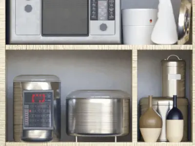 Huge set for kitchen and restaurants 3D model