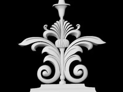 Central decor ornament for furniture 3D model 481