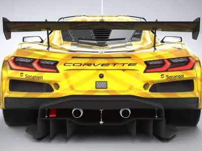 Chevrolet Corvette Z06 GT3 R Competition CG 2024 3D model