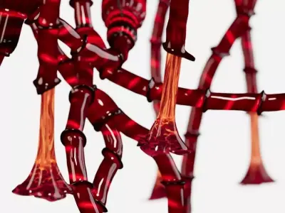 Ceiling lamp Brugmansia Amaranto Floating 3D model