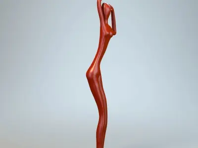 Sculpture Dance Woman P 3D print model