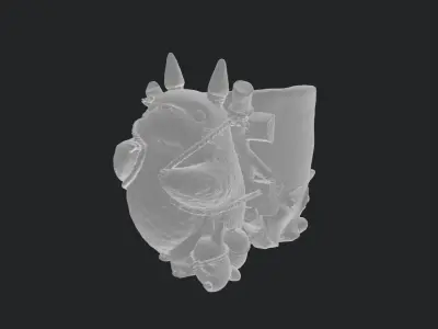 Studio Ghibli My Neighbor Totoro Planter Delivery tePlant Pot 3D print model