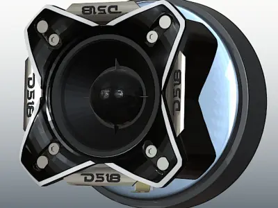 DS18 PRO-TWX3TI Bullet Tweeter - High Poly Free 3D model