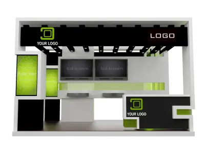 Booth Exhibition Stand a441a 3D model