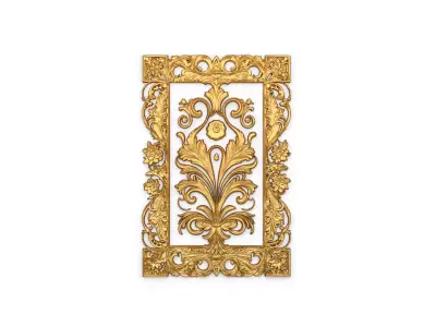 classical door decor 02 3D model