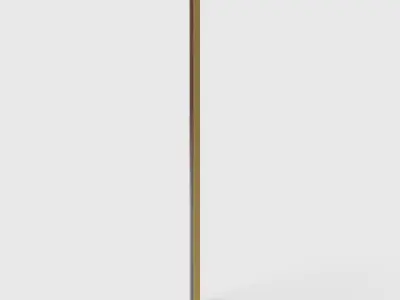 Portrait With Orange Flowers Wall Art Low-poly 3D model