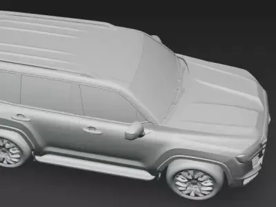 Toyota Land Cruiser 300 Series Luxury Offroad SUV High Fidelity 3D print model