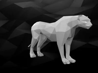 3D Printable Cheetah Model 3D print model