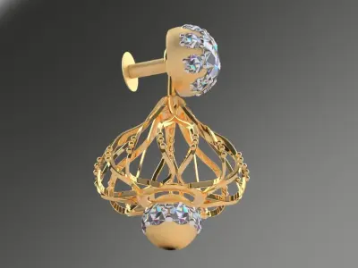 Pears Earring 3D print model