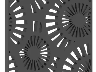 cnc jali partition mdf jali design Free 3D model