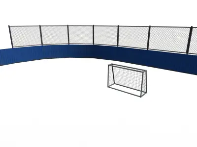 Street hockey arena 3D model