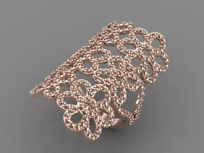 Vintage Womens Diamond Ring Women Rings 3dmodels 3D print model 3D print model 24