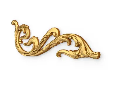Classic carved decor ornament 397 3D model