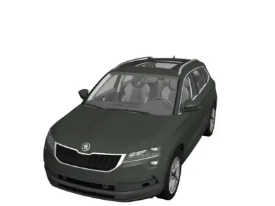 Sakooda car Low-poly 3D model