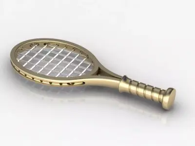 TENNIS RACKET PENDANT 3D print model