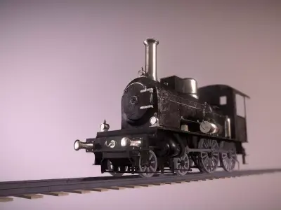 Steam Train 3D model