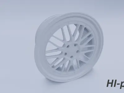 BBS LM rim Low-poly 3D model