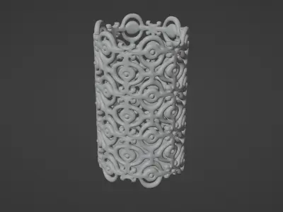 Elegant pen pencil napkin candle Holder for decoration 3D print model