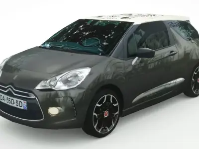 Citroen DS3 2019 Low-poly 3D model
