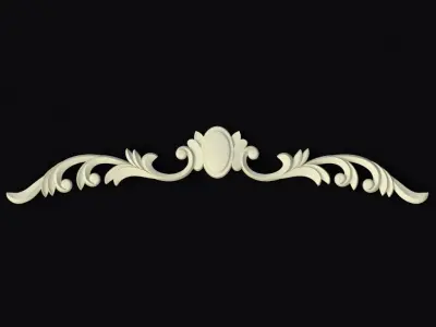 Central decor ornament for furniture 3D model shop