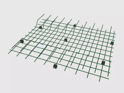 Rebar Reinforcement Cage Low-poly 3D model
