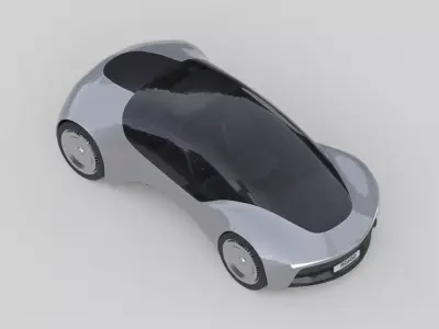 Compact Futuristic City EV 3D model