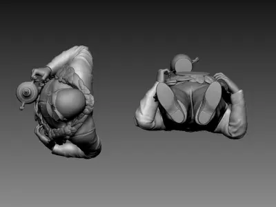 Fangio Car Driver 3D print model