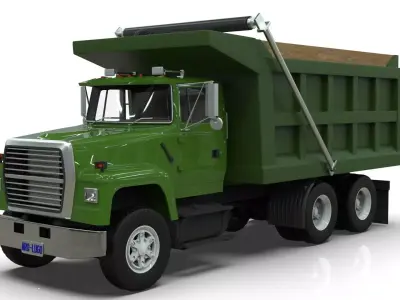 L9000 Tandem Dump Truck 3D model