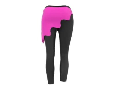 Zumba pants Low-poly 3D model