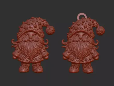 christmas candy sanda decor  3D print model