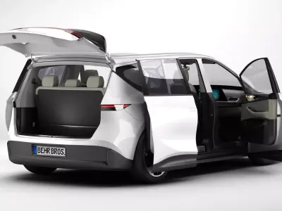 Generic Modern Van 3D model