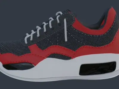 Sneaker Low-poly Low-poly 3D model