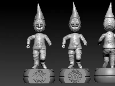 NBA - WASHINGTON WIZARDS MASCOT STATUE - BASKETBALL 3D print model