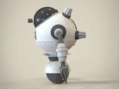 Robot with arms and legs 3D model