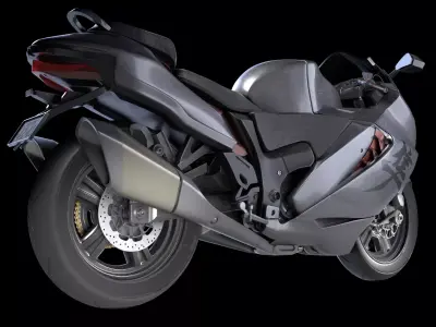 Suzuki Hayabusa Motorcycle 3D model
