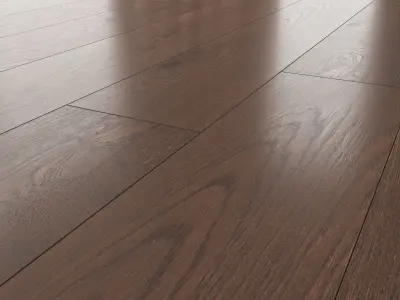 Wood Floor Oak Seal Brown WWL 3D model