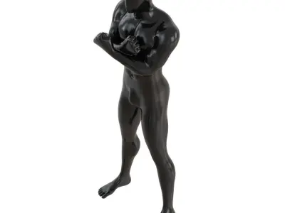 Abstract black mannequin 160 3D model