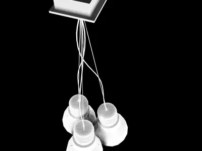 ideal lux luce max chandelier 3D model