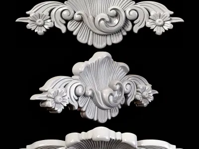 Classic carved 018 3D model