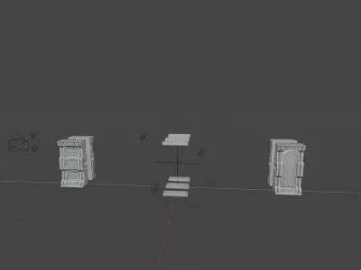 SMALL STEAMPUNK WALLS PACKAGE - ROgueFilmProductions Low-poly 3D model