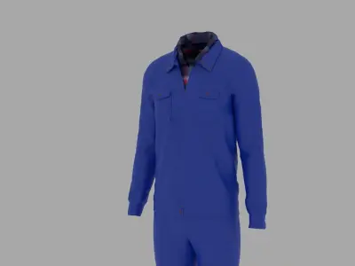 Engineer Uniform Low-poly 3D model