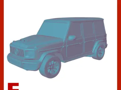 Mercedes Brabus G Class G-Wagon 3D print model