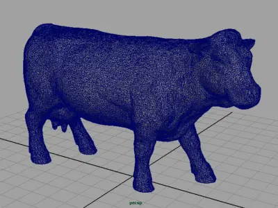 Cow 2 Low-poly 3D model